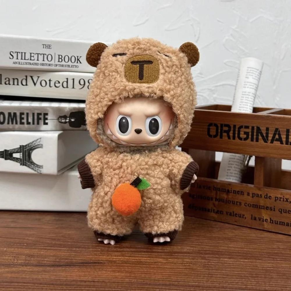 

Одежда для куклы Лабубу Костюм капибары V1 V2 V3 Наряд Стильный набор одежды для плюшевых кукол 17 см Милые аксессуары для модели