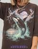 Orca Whale Vintage Moonlit Ocean Graphic Comfort Colors® TShirt and Kids Tshirt, Thunder Sky Marine Animal Art Gift Tee