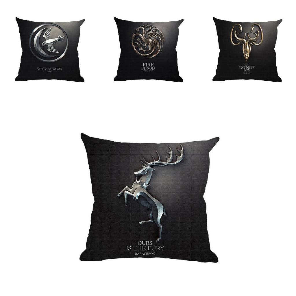 Luxurious Game Of Thrones Fire And Blood Throw Pillow Case For Elegant Home Decor