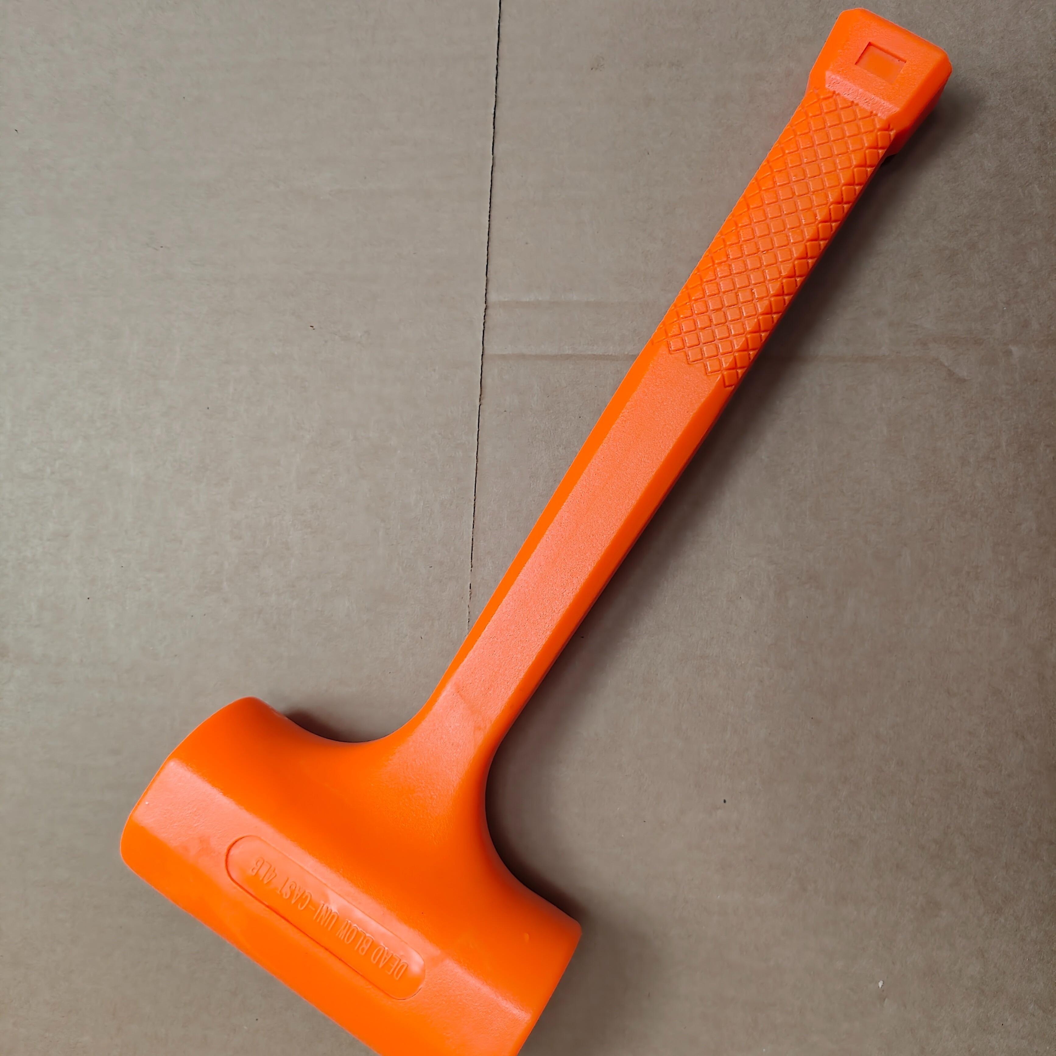 

Молоток многофункциональный нового типа оранжевый резиновый с мягкой эластичностью для укладки напольных покрытий без отскока, деревянный инструмент