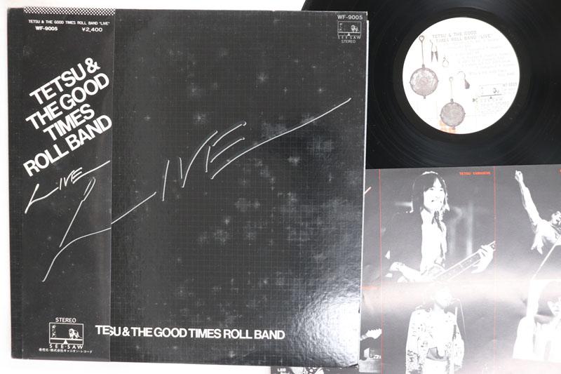 

LP Record TETSU THE GOOD TIMES ROLL BAND Live WF9005 SEE SAW 1977 Japan Obi Japanese PopRock Used