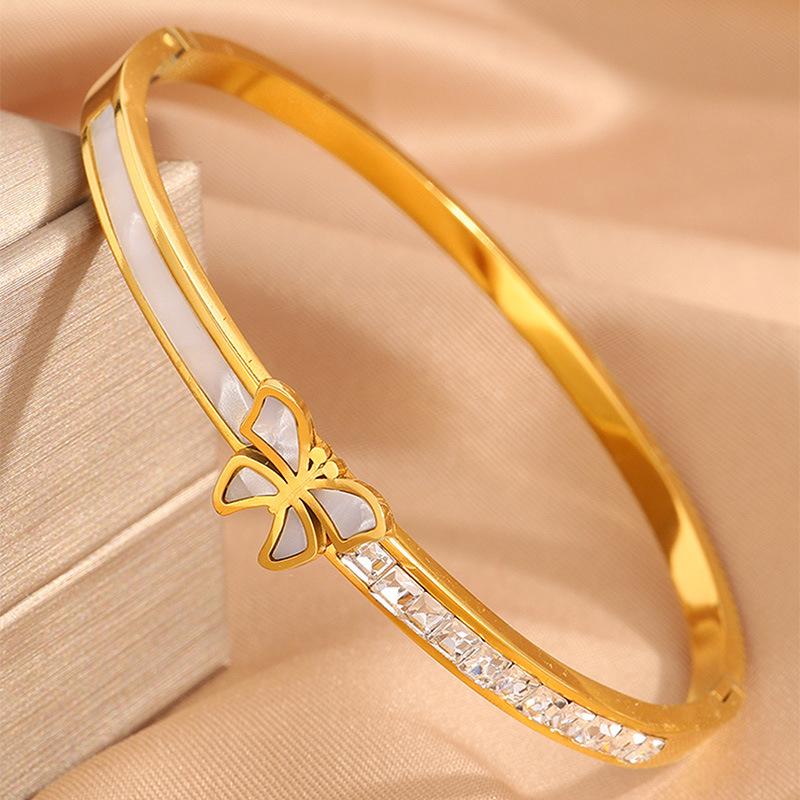 Fashionable Butterfly Female High-end Versatile Temperament Row Diamond Jewelry Bracelet