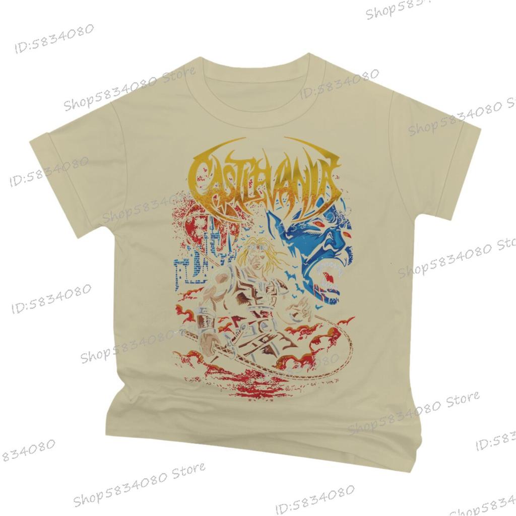 Castlevania Anime Printed Cool TShirt Unisexs Womens Anime Harajuku Soft Tee Castlevania Gift for Him Street Style Cool TShirts