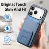 For iPhone 17 Pro Max Case Card Holder Carbon Fiber Texture Leather Coated TPU Phone Cover