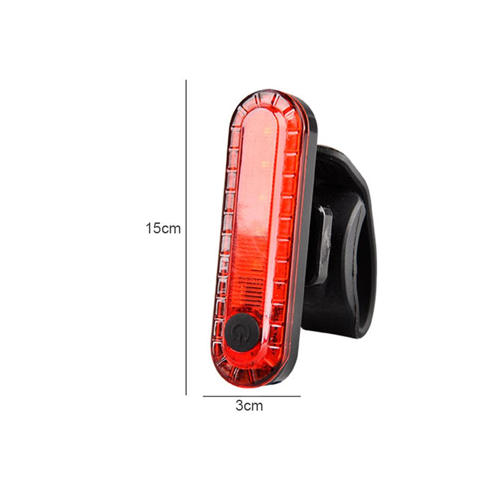 BicycleTail Light USB Rechargeable For Night Riding Back Bike Taillights Red LED Bright Rear Bike Light Cycling Safety