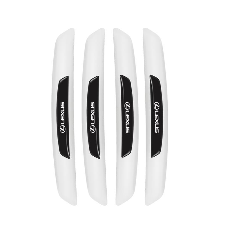 4Pcs Car Door Rearview Mirror Protector Stickers Rubber Anti-Collision Strip For Lexus F SPORT GX460 Ct200h IS250 ES 220D IS200 ACY1