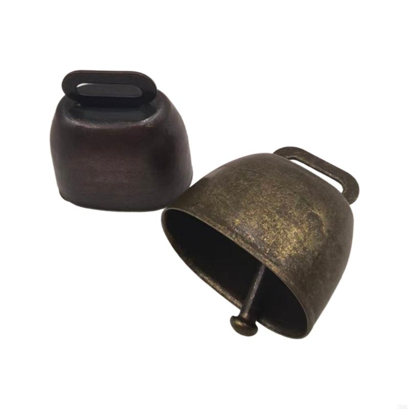 Durability Iron Livestock Bells Rope Attachment Outdoor Farm Decoration Retros Metal Bells with Cord J0MC