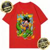 Dragon Ball 2026 New Hot Summe Retro Pure Cotton Men's T-Shirt Kid Goku Shenron Design Oversized Casual Unisex Kids Streetwea