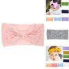 Lovely Baby Nylon Bow Bunny Ear Headband Soft Broadside Hair Accessory For Child With Good Elasticity