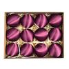 12Pcs/Set 6CM Velvet Christmas Ball Ornament Shatterproof Plastic Reusable Holiday Xmas Tree Hanging Flocked Ball Decoration Pendant