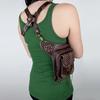 Steampunk Fanny Pack Motorcycle Women's Bag Gothic Belt Bag Men's and Women's Messenger Bag Travel Waist Bag