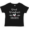 Inktastic Great Grandmas Favorite- Heart Great Grandchild Baby T-Shirt Family
