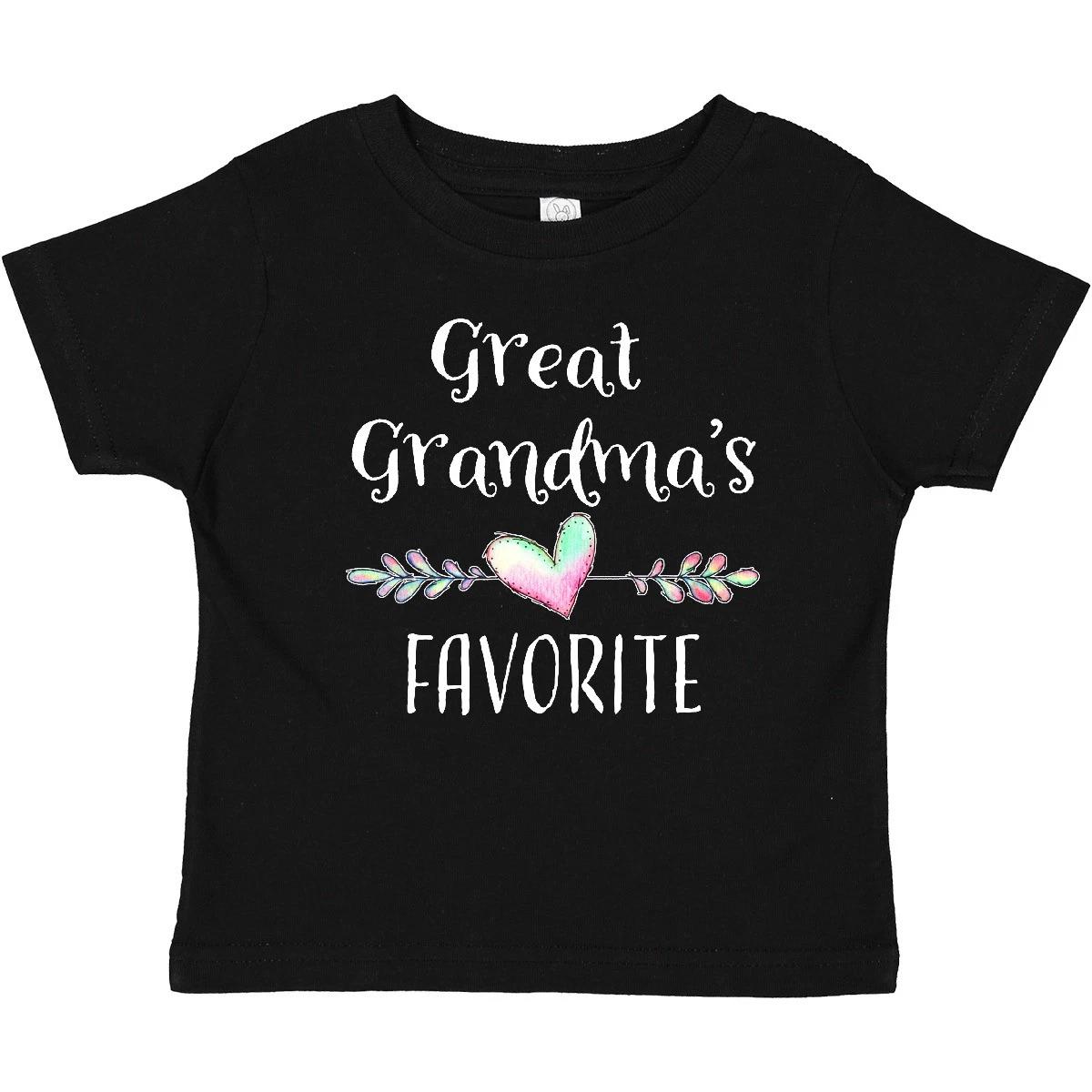 Inktastic Great Grandmas Favorite- Heart Great Grandchild Baby T-Shirt Family 120