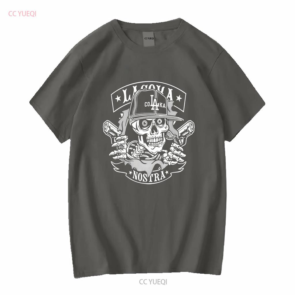 New La Coka Nostra Ripper For Fans S 5XL T Shirt DN75 Vintage Washed Casual Designer Clothes Soft Graphic Versatile Fashion