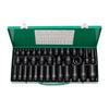 35-Piece 1/2\" Extended Hex Pneumatic Air Wrench Set with Torx Socket Heads (8-32mm) in Iron Box