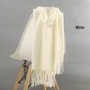 Women's Imitation Cashmere Winter Scarf - Thick Solid Color, Versatile Men's Shawl, Cashmere Wool Blend
