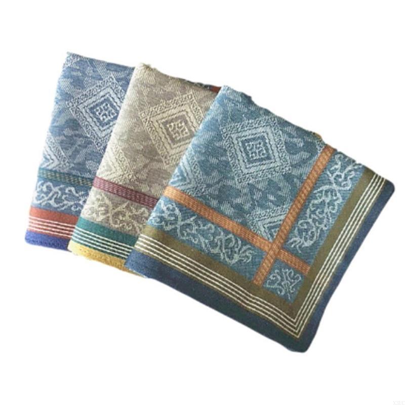 Cotton Handkerchiefs Stylish Weave Men s Handkerchief Soft Cotton Handkerchief X3UC