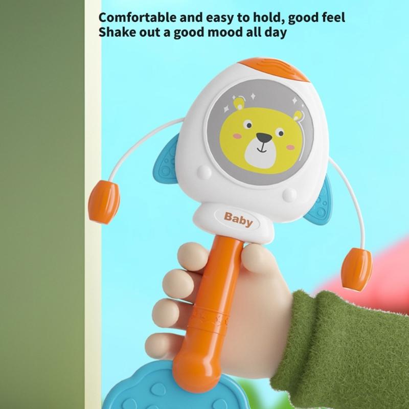 Baby Shaker Animal Rattle Toy Baby Shaker Toy Stroller Cartoon Musical Instrument Shower Sensory Gifts Rattle Shaker