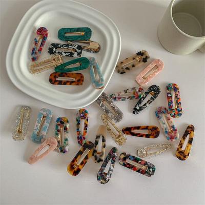 French Retro Acetate Duckbill Hair Clip - Korean-Style Bangs Headdress Accessory