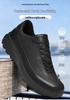 Men's Genuine Leather Low-Top Hiking Shoes - Spring/Autumn, Large Size Casual Sports Sneakers