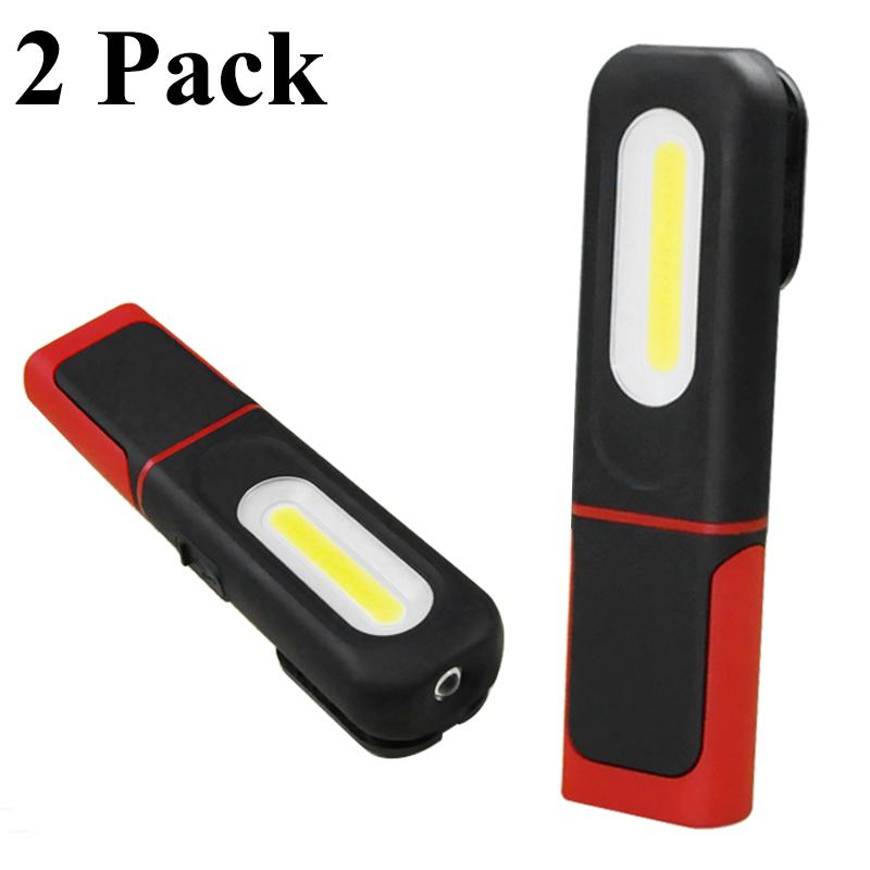 Rechargeable COB LED Work Light Portable COB Inspection Lamp with Magnetic Waterproof Work Flashlight For Car Repair Emergency