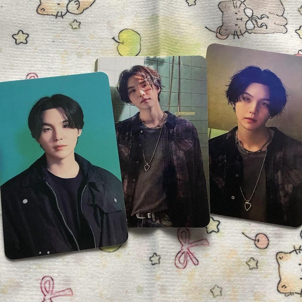 [USED] BTS Seoul Concert Tour D-DAY Yoongi AgustD Trading Cards (3 Cards)