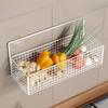 Cesto Portaoggetti in Filo Metallico da Parete Cesto Portafrutta Sospeso Contenitore Organizzatore con Adesivo per Cucina