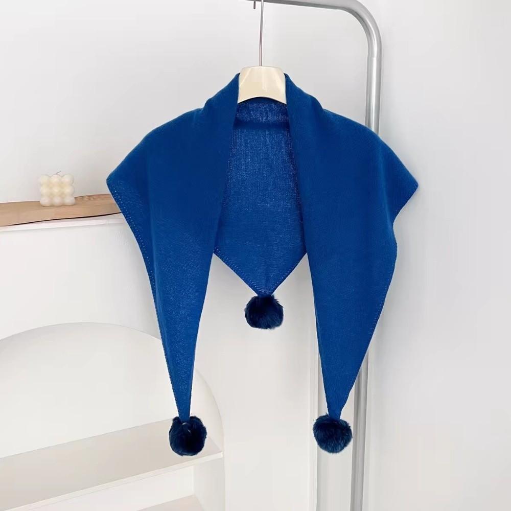 Pure Color Triangle Scarf Soft Fabric Neck Scarves Elegant Winter Scarf Women
