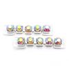 New 10Pcs13 * 55MM Single Row Fully Transparent Rhinestone Bikini Connection Button Swimsuit Bikini Decorative Metal