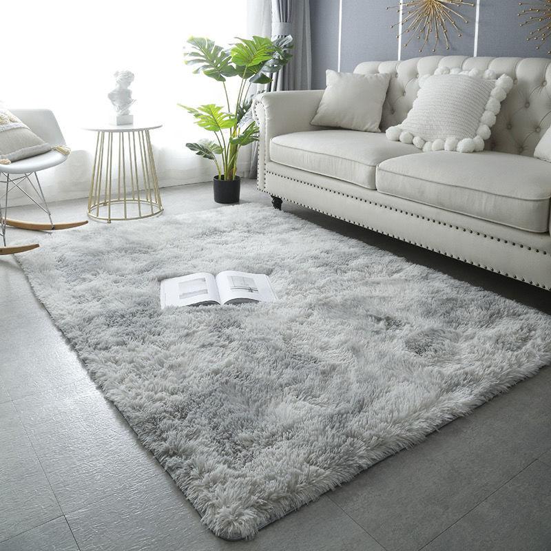 Plush Carpet Bedside Carpet Living Room Fully Covered Large Area Carpet Homestay Mat