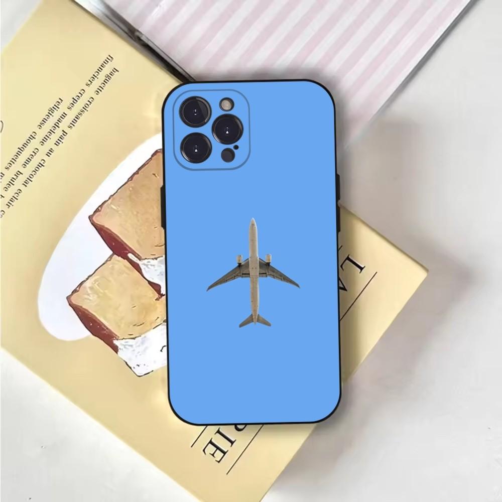 Airplane Plane Phone Case Phone Case For iPhone 16,15,14,13,12,11,Pro,X,XS,Max,XR,Plus,Mini Soft Black Cover