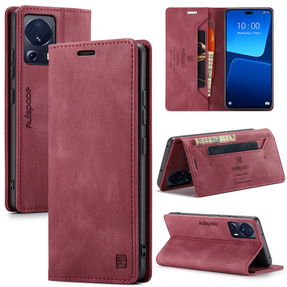Luxury Genuine Leather Magnetic Wallet Flip Case for Xiaomi Mi 14 13 Lite Pro Card Slot Stand Shockproof Foldable Holder Full Protection Cover