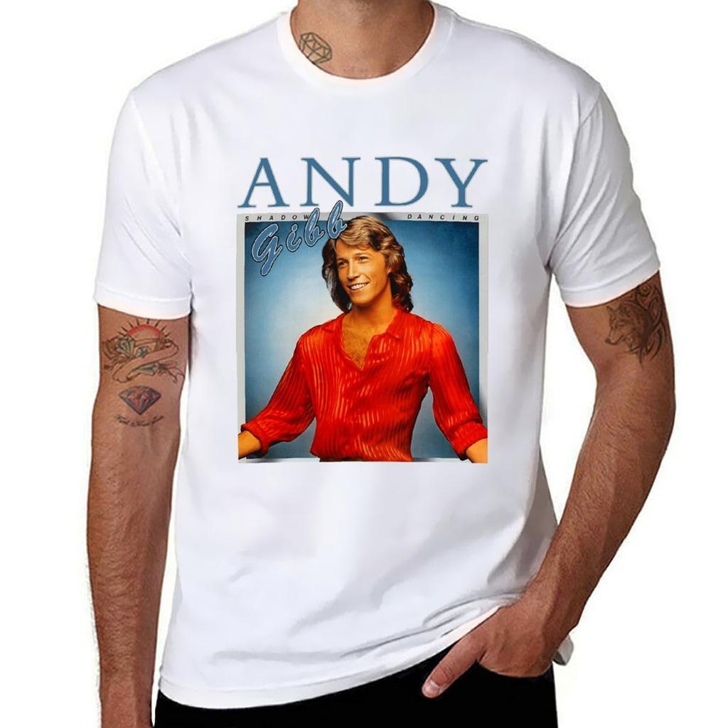 Andy Gibb Retro Tshirt Modern Style Print Tshirt