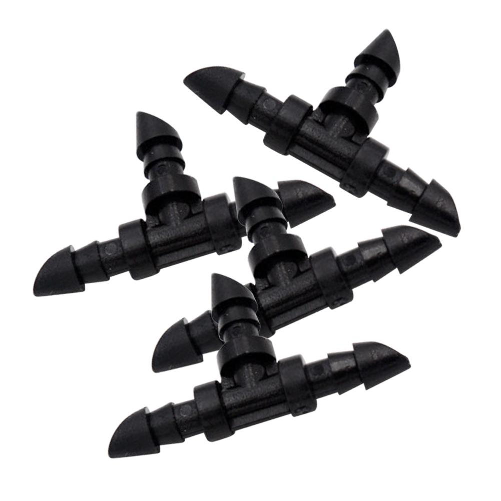 Buy 50pcs 1/4 Inch Drip Fitting Tee for Micro Water Tubing Dripper Line