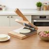 Wooden Press for Dumpling Dough Handmade Tortilla Presser Baking Pastry Mold for Kitchen Cooking and Baking Needs