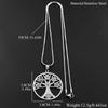 Yoga Hollow Tree of Life 7 Chakras Pendant Necklace for Women Men Stainless Steel Sacred Geometry Reiki Healing Chain Jewelry