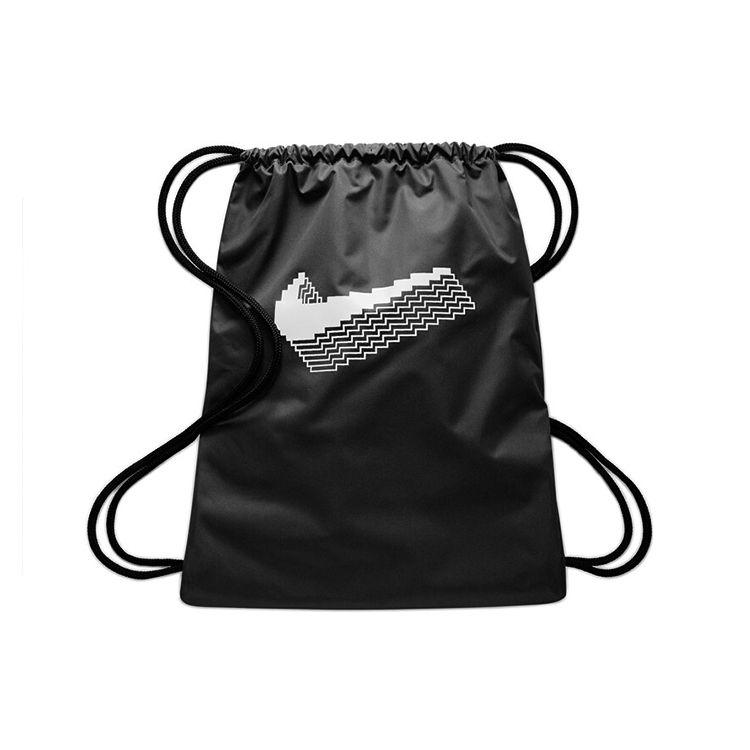 

Nike 3D Logo Print Polyester Gym Backpack Unisex Backpack Black White CK5582-010 Black White
