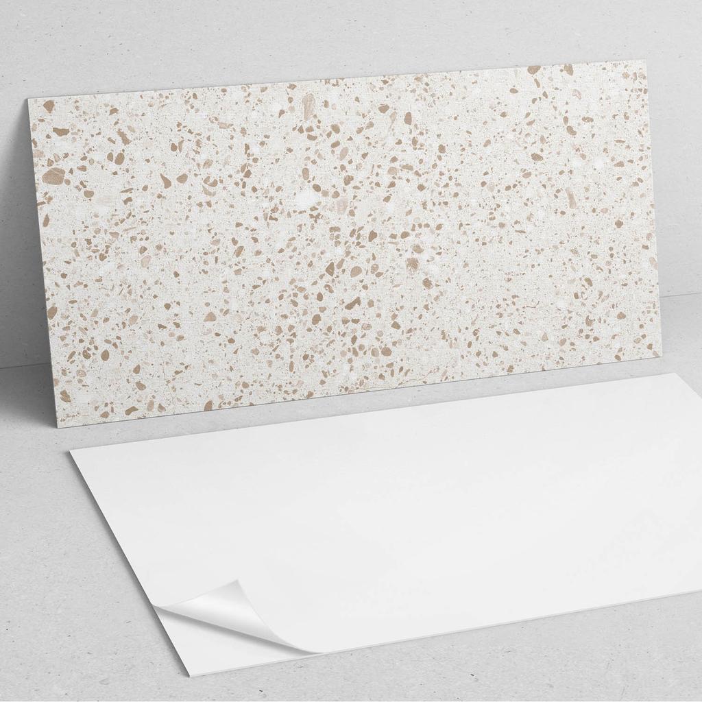 Dekoracyjne Kafelki Winylowe Samoprzylepne Wzór Z Drobnymi Kamieniami 10X40X20 Cm