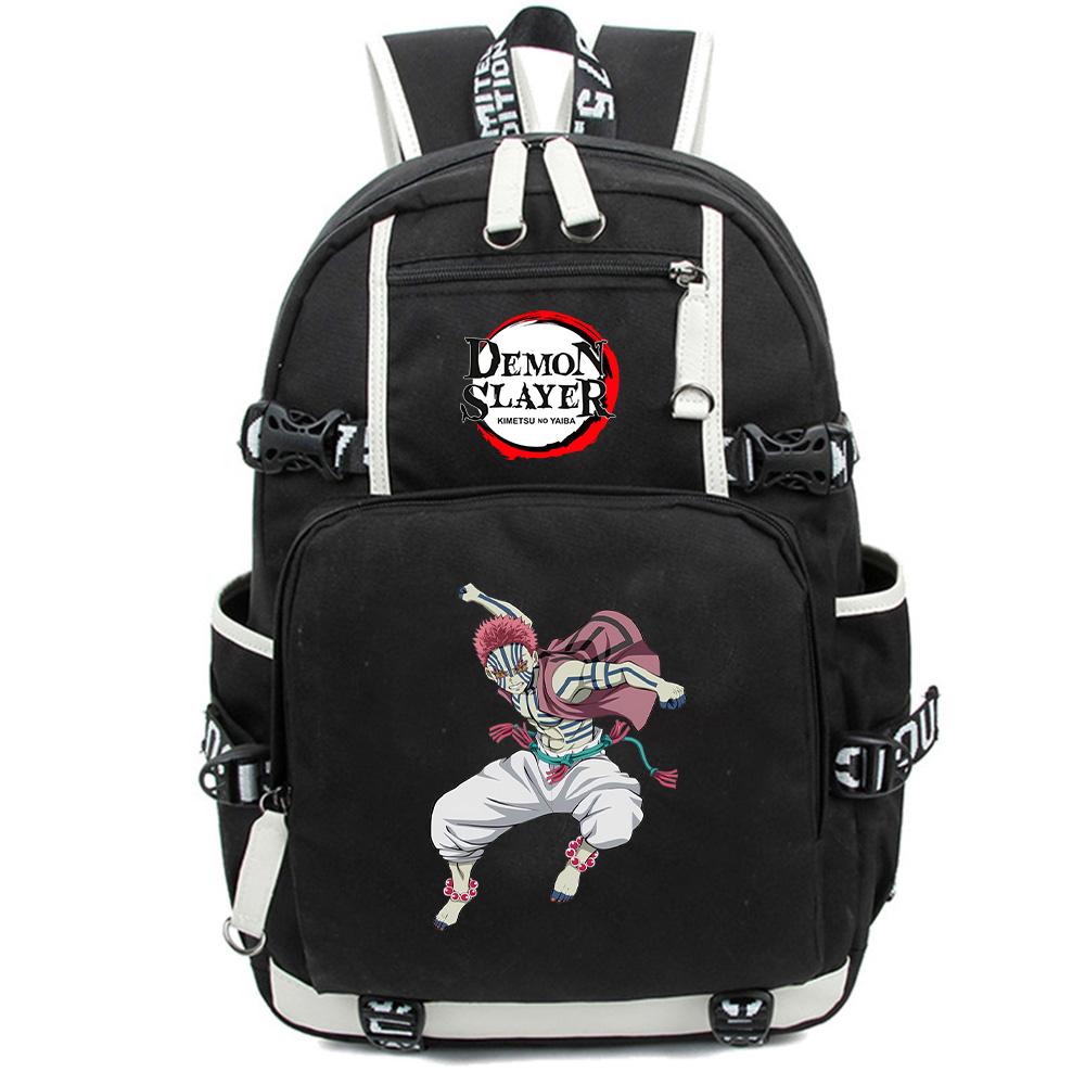 Anime Cartoon Demon Slayer Bedruckter Rucksack Große Kapazität Schultasche Laptop Unisex Studenten Schultasche Reise Outdoor Tasche