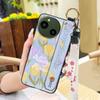 Wrist Strap Waterproof Phone Case For Sharp Aquos R9/SH-51E Oil Painting Anti-knock Ring Durable Kickstand Soft case