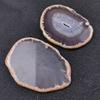 Natural Agate Coasters Set Healing Crystal Druzy Rock Geode Slice Drinkware Crafts Ornaments