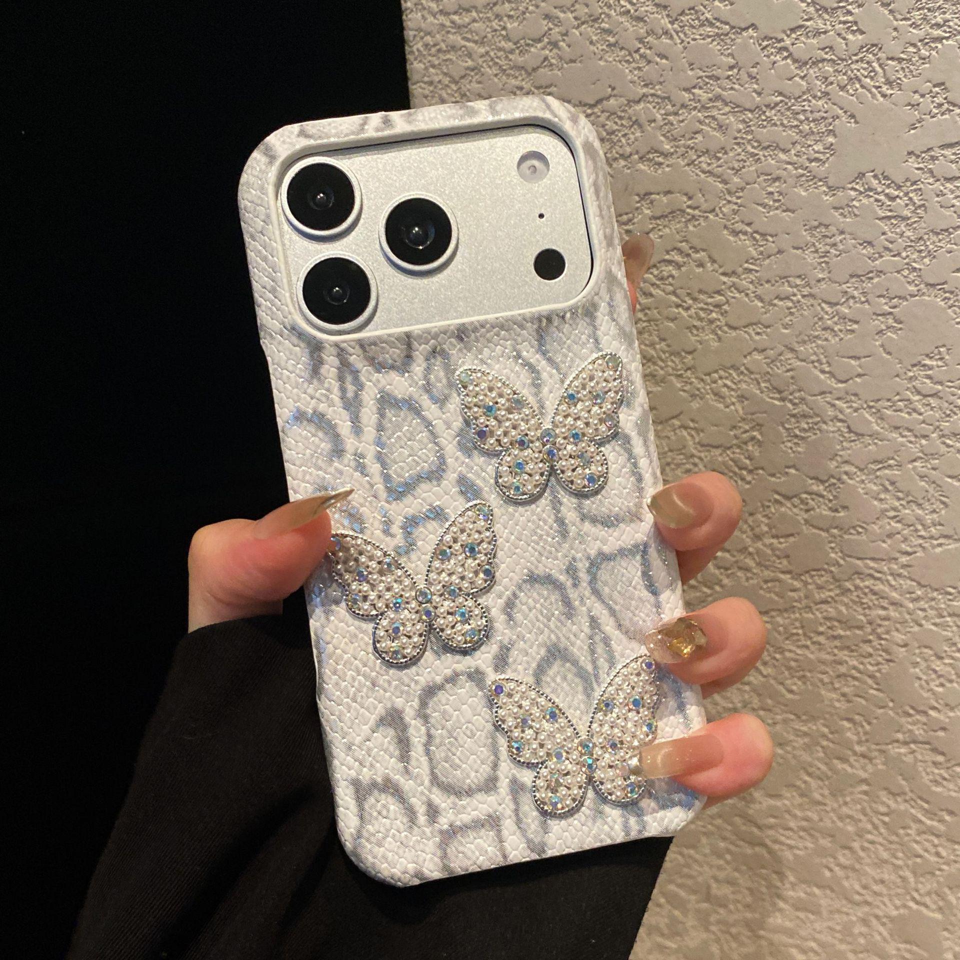 

Heart Pearl 17 Pro Max Phone Case: European, American, Japanese & Korean Style for Apple 16/15 Pro/14, 13/12 Cross-Border iPhone 16 Plus
