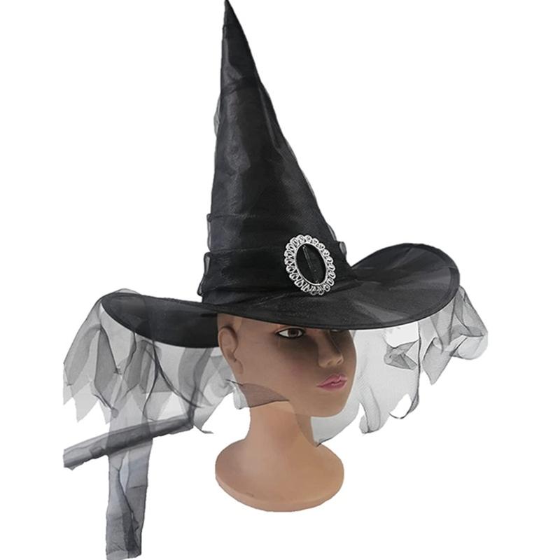 Halloween Witch Wizard Hat Party Headgear Devil Cap Adult Taking Photo Props