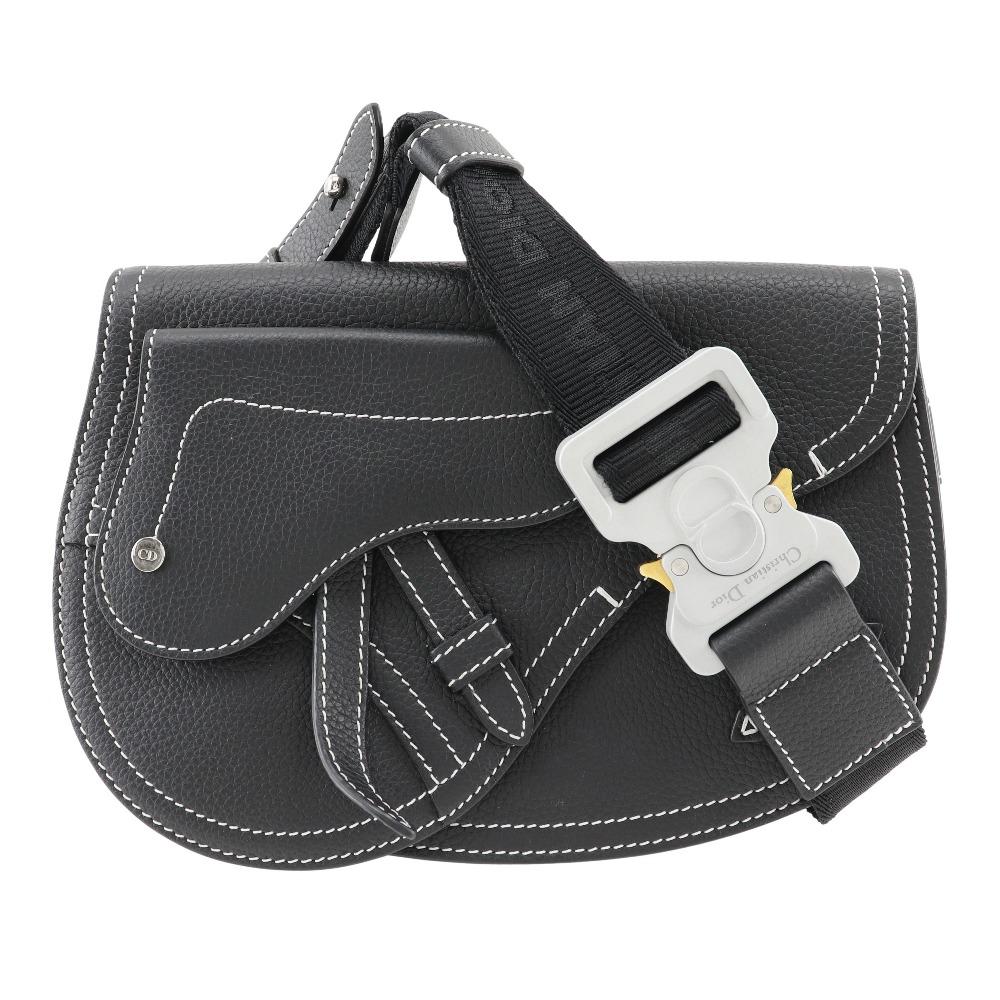 

Dior saddle body bag black Calfskin mens Used