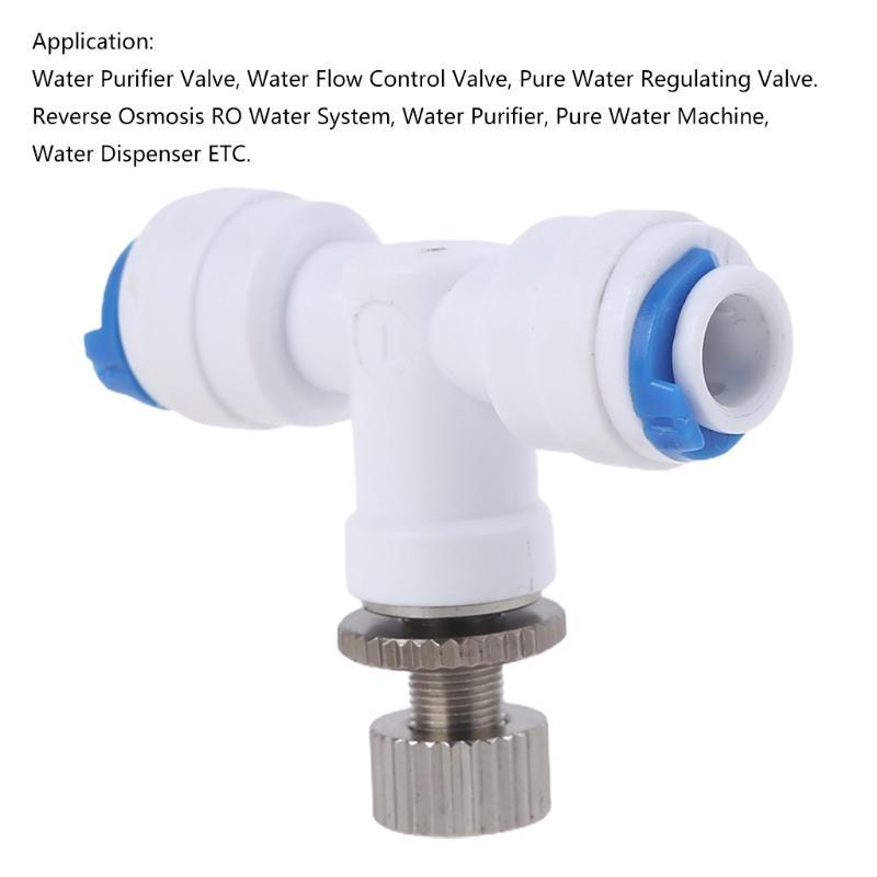 Pipe Fittings Reverse Osmosis 1/4" Hose RO Water Adjust for Valve Regulator