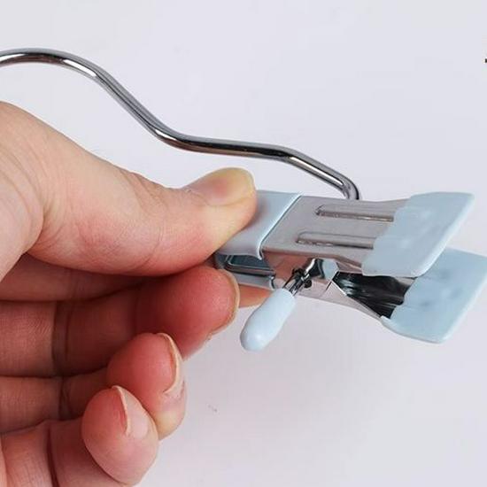 Stainless Steel Multifunction Clip with Hook - Seamless Clothespin for Pants, Skirts, and Home Use