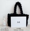VITAFELICE Damen Ballgriff Pelz-Tote-Bag, Größe M (nsb-30384z) (Elfenbein)