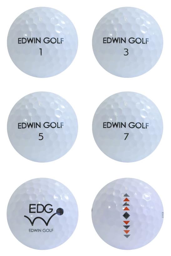 Edwin Golf Golf 1 Dozen Balls, (12 Balls), White, EDBA-3775
