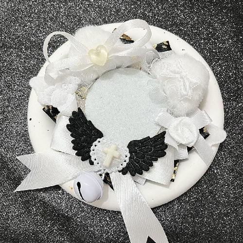 5.8cm Creative Design Kawaii Badge Pin Displaying Holder Sweet Lace Star Protector with Lanyard Fashoin Badge Clip Cover Case