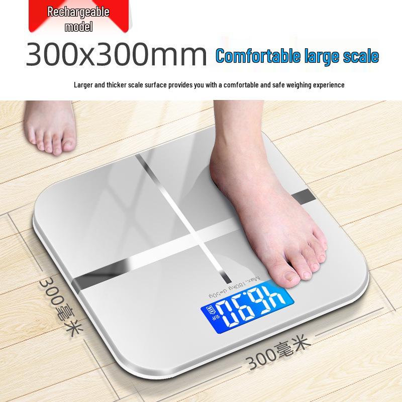 iSense Rechargeable Household Body Scale – Durable, Compact, and Accurate Weighing Solution USB Rechargeable